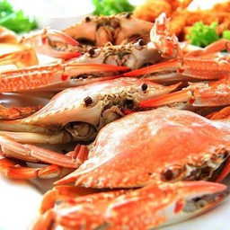 ปูม้าเป็นนึ่ง 4ตัว/1กิโลกรัม