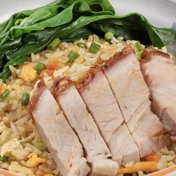 ข้่าวผัดหมูกรอบ