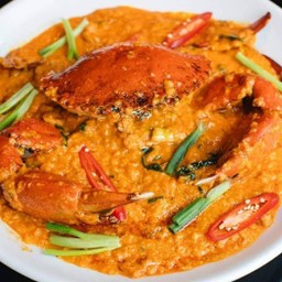 ปูทะเลเนื้อเป็นผัดผงกระหรี่ ไซต์500กรัม ราคาต่อตัว