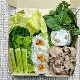 เมี่ยงสันคอหมูสไลด์