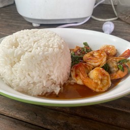 กระเพรา กุ้ง