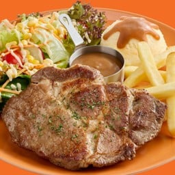 สเต๊กสันคอหมู