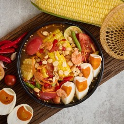 ตำข้าวโพดไข่เค็ม