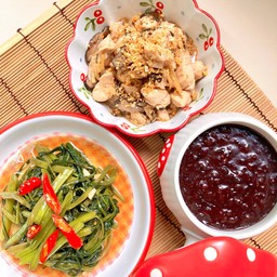 ชุดเซตสุดคุ้ม หมูกระเทียมพริกไทย