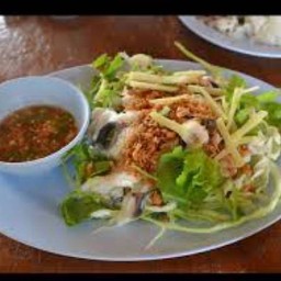 ปลาบึกลวกจิ้ม.