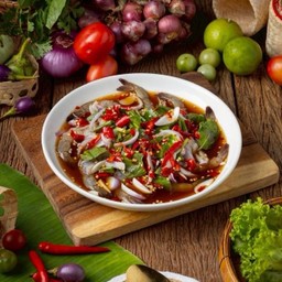 ยำกุ้งสดน้ำปลาร้า