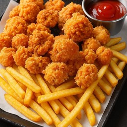 ไก่ฮอตสไปซี่และเฟรนช์ฟรายส์