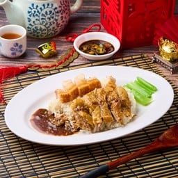 ข้าวหน้าเป็ด หมูกรอบ