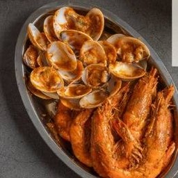กุ้งขาว+หอยตลับ (Shrimp+Clam)