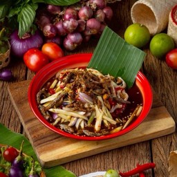 ตำมะม่วง(ไทย/ปู/ปูปลาร้า)