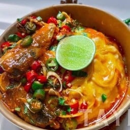 ข้าวไข่ข้น + ยำปลากระป๋อง