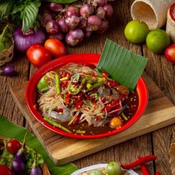 ตำเส้นเล็กกุ้งสด