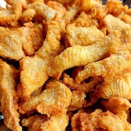 หนังไก่ทอด