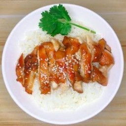 ข้าวไก่ย่าง ซอสเทริยากิ