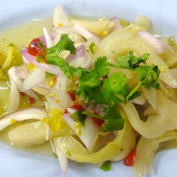 ยำผักกาดดอง