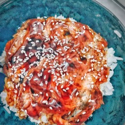 ข้าวย่างท้องปลาแชลมอนเทริยากิ