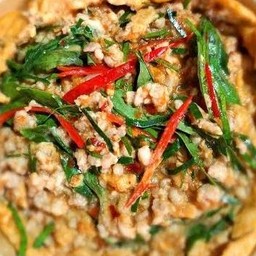 ข้าวห่อหมกไข่ข้นหมูสับ