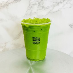 มัทฉะนมโอ๊ต Oat milk matcha latte