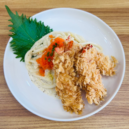 อุด้งคาโบนาร่ามิโซะกุ้งคัตสึ