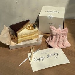 Satin Charm with Mini birthday set