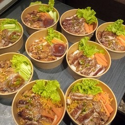 ข้าวไก่ย่างBBQ