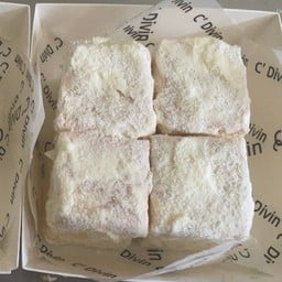 เค้กชิฟฟ่อนนมอัดเม็ดรสเลมอน 柠檬奶贝