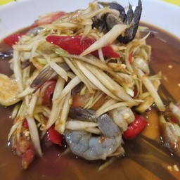 ตำปูปลาร้ากุ้งสด