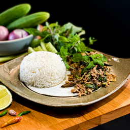 ข้าวลาบหมูอีสาน