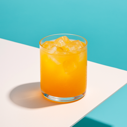 น้ำส้ม (ใส่แก้วพร้อมน้ำแข็ง)