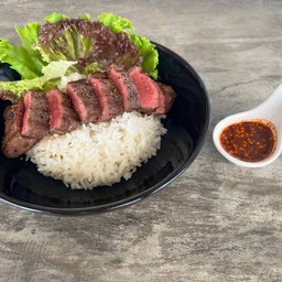 [อร่อยซ่ากับโค้ก] ข้าวหน้าเนื้อพิคานย่าออสเตรเลีย +  โค้ก ออริจินัล (ขวด)