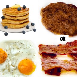 Blueberry Pancakes Plate