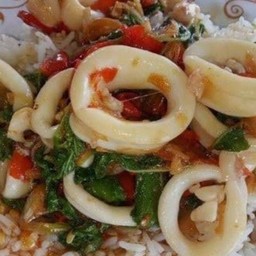 กระเพราปลาหมึก