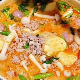 ต้มยำเต้าหู้ไข่+หมูสับ