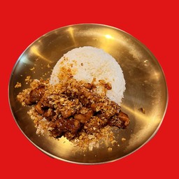 ข้าวไก่กระเทียม