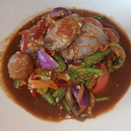 @1 . ตำลาวลั่นทุก (มะละกอ/ แตงกวา / ถั่วฝักยาว )ปูนาปลาร้าสดต่อน  รสเข้มข้นจัดจ้านแซ่บนัว