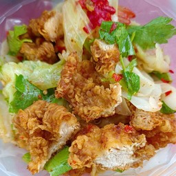 ยำเส้นแก้วไก่กรอบ
