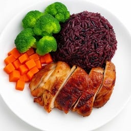 ข้าวหน้าไก่อบน้ำผึ้ง