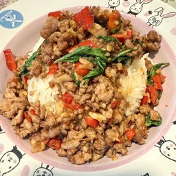 ผัดกระเพราหมูสับ