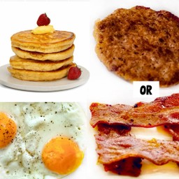 Strawberry Pancakes Plate