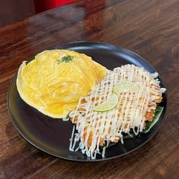 ข้าวไข่ข้นไก่กรอบครีมมะนาว