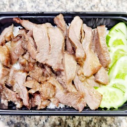 ข้าวลิ้นวัวหมักย่าง+น้ำจิ้มแจ่ว