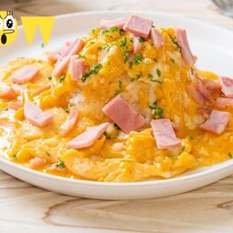 ข้าวหอมมะลิ ใข่ข้นแฮมไก่