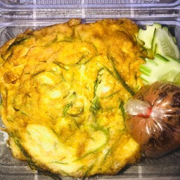 ไข่ชะอม น้ำพริกกะปิราดข้าว