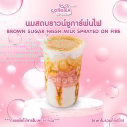 นมสด ฮอกไกโด บราวน์ชูก้า พ่นไฟ Deli