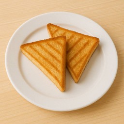 ขนมปังปิ้งเนย 2 แผ่น (Toasts)