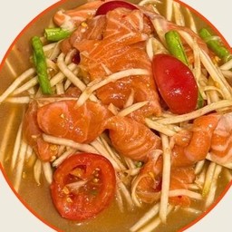 ตำแซลมอนปลาร้า