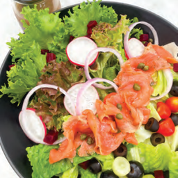 Salmon&Balsamic Olive Oil Salad