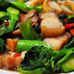 กระเพราแซ่บพริกแห้ง(เผ็ดตายไม่เอาเรื่อง)