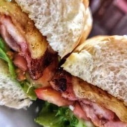 บาแกต เบค่อนชีส Sandwich Baguette Bacon Cheese