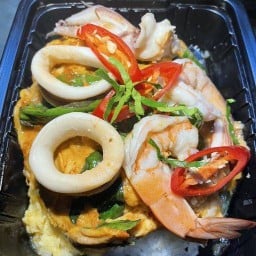 ข้าวไข่ข้นห่อหมกทะเลเดือด-ตลาดแซทวัน